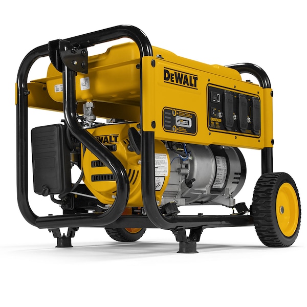 Dewalt Portable Generator, Gasoline, 4,000 W Rated, 5,000 W Surge, Recoil Start, 120V AC, 33.3 A - PMC164000