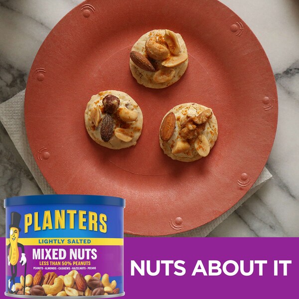 Planters Nueces Mixtas Ligeramente Saladas 10.3 oz. lata, paquete de 12 - 10029000016696