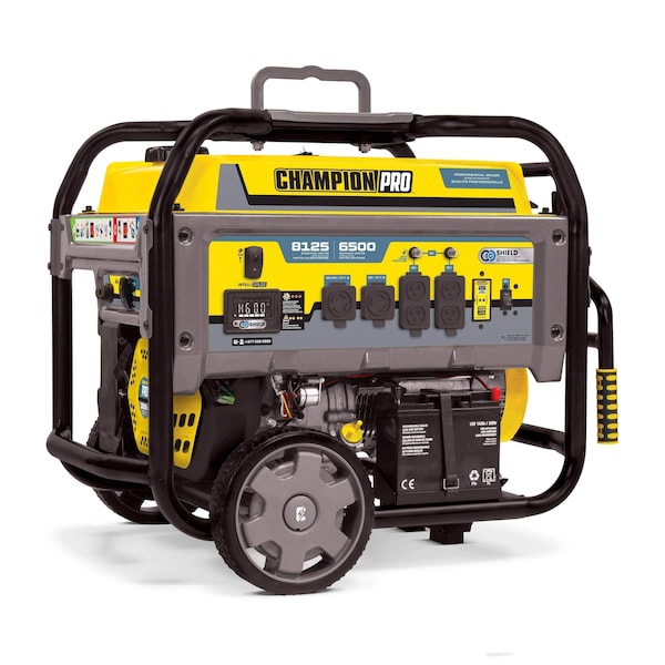 Champion Power Equipment Portable Generator, Gasoline, Electric, Recoil Start, 120/240V AC - 100430