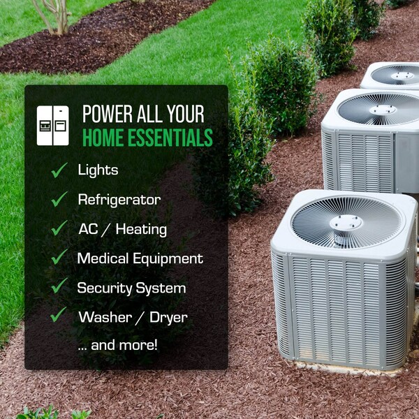 Duromax Portable Generator, Gasoline/Liquid Propane/Natural Gas, 10,500 W/9,500 W/8,500 W Rated - XP13000HXT