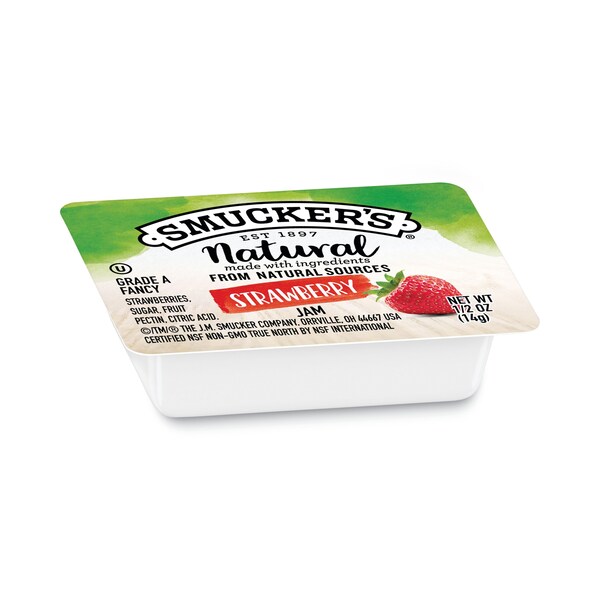 Mermelada Natural Smuckers de 1/2 Onza, Envase de 0.5 oz, Fresa, Paquete de 200 - 8201