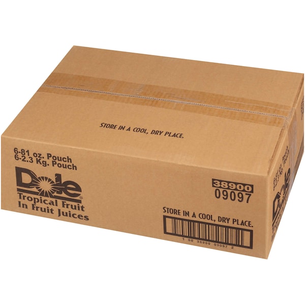 Dole Dole En Ensalada de Frutas Tropicales con Jugo de Frutas 81 oz. Bolsa, Pq6 - 09097