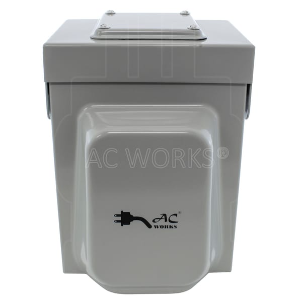 Ac Works 30A Locking 3-Prong L5-30 Heavy-Duty Generator Transfer Switch Inlet Box - ASL530PBX