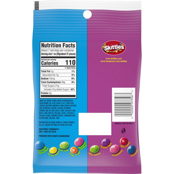 Bolsa de Skittles Skittles Mash-Ups de 7.2 oz, paquete de 12 - 317293.