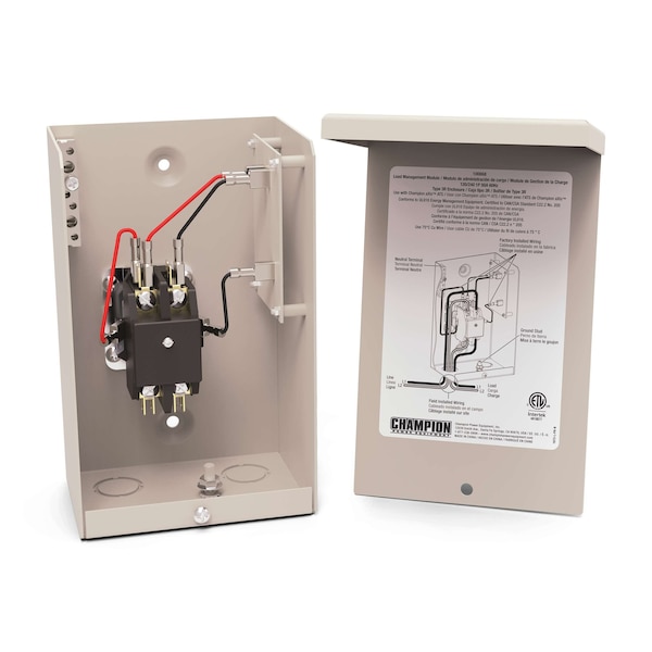Champion Power Equipment Load Management Module, 50 Amp, NEMA 3R, ETL listed to Comply w/UL and CSA Standards for US/Canada - 100868
