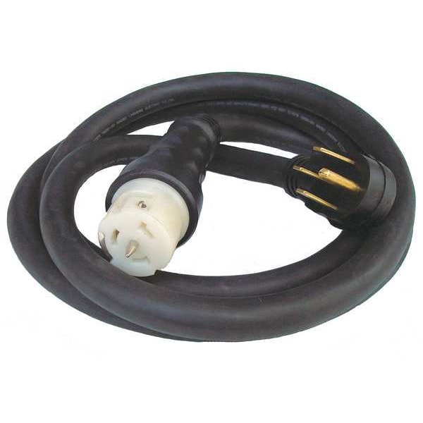 Generac 25 ft. 50 Amp generator cord with NEMA 1450 male and locking CS6364 female - 6389