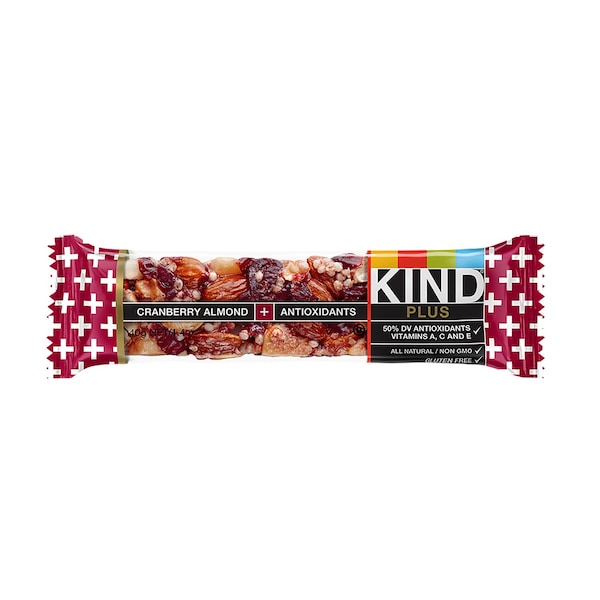 Barra de granola de arándano y almendra Kind Plus de 1.4 oz - Paquete 673716