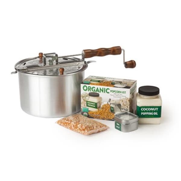 Valle de Wabash Farms Kit de Palomitas de Maíz Orgánicas Original Whirley-Pop - 36058
