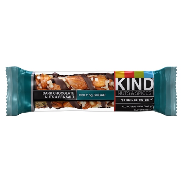 Barra de dulces de Chocolate Oscuro/Granos/Sal marina amable de 1.4 oz - 673719