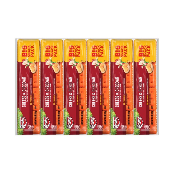 Galletas Keebler de Queso y Mantequilla de Cacahuate 1.8 oz. Paquete, PK144 - 3010021164