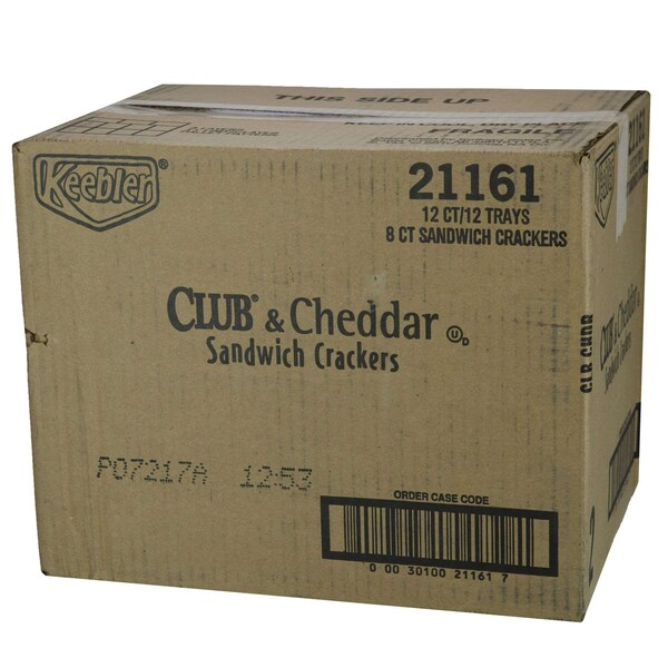 Keebler Keebler Club Kings Blend Cheddar Cracker 1.8 oz. Paquete, PK144 - 3010021161

El título en español sería: Keebler Keebler Club Kings Blend Galleta de Cheddar 1.8 oz. Paquete, PK144 - 3010021161
