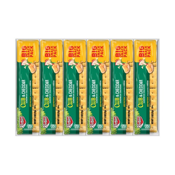 Keebler Keebler Club Kings Blend Cheddar Cracker 1.8 oz. Paquete, PK144 - 3010021161

El título en español sería: Keebler Keebler Club Kings Blend Galleta de Cheddar 1.8 oz. Paquete, PK144 - 3010021161