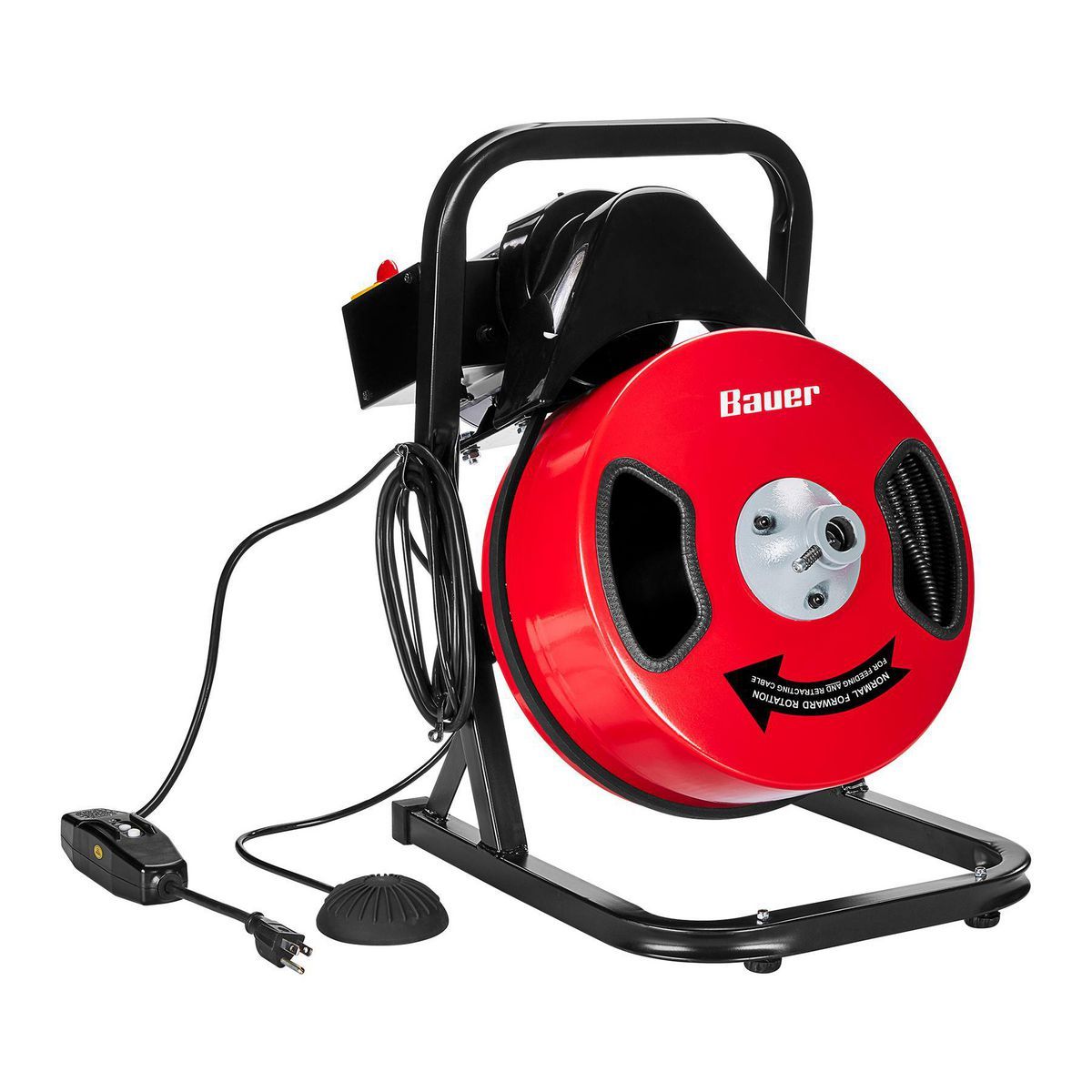 Máquina manual para limpieza de drenajes Bauer de 1/2 pulg. x 50 pies - 59534