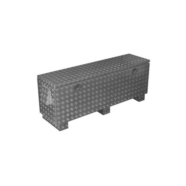 Tycon Systems Outdoor Encl, Diamond Plt Al, 64x17x19" - ENC-AL-65x18x20