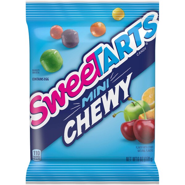 Caramelo masticable mini Sweetart 6 oz., bolsa de 12 unidades - 00079200698751U