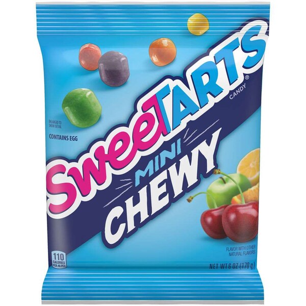Caramelo masticable mini Sweetart 6 oz., bolsa de 12 unidades - 00079200698751U