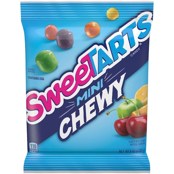 Caramelo masticable mini Sweetart 6 oz., bolsa de 12 unidades - 00079200698751U