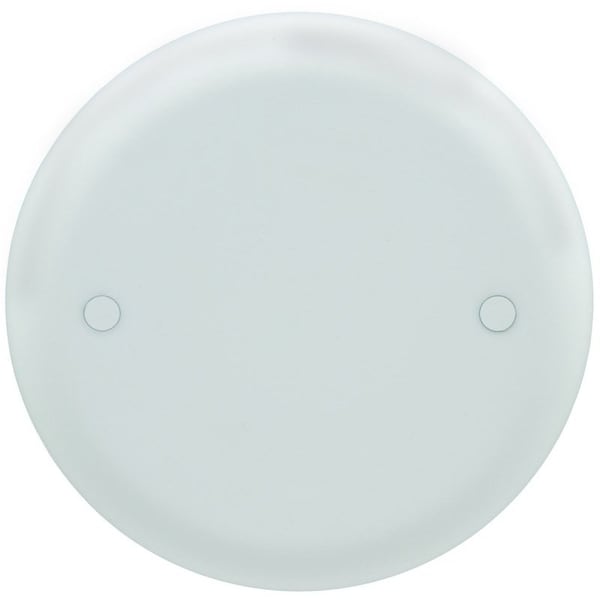 Carlon Box Cover, 4 in Dia, Round, Lexan, White - CPC4WH