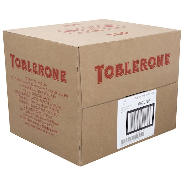 Barra de Chocolate Oscuro Toblerone de 3.52 oz, PK80 - 545