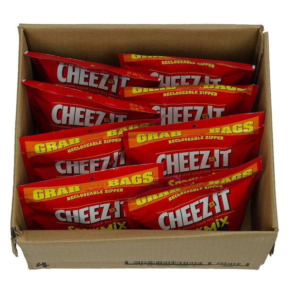 Cheez-It Cheez-It Bolsa de Agarre Recerrable Mezcla de Bocadillos Clásicos 6 oz., Paquete de 8 - 2410010986