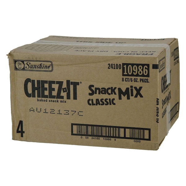 Cheez-It Cheez-It Bolsa de Agarre Recerrable Mezcla de Bocadillos Clásicos 6 oz., Paquete de 8 - 2410010986