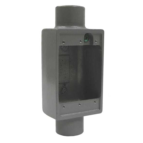 Killark Weatherproof Electrical Box, 18 cu in, FSC Box Type, 1 Gang, Aluminum - FSC-3