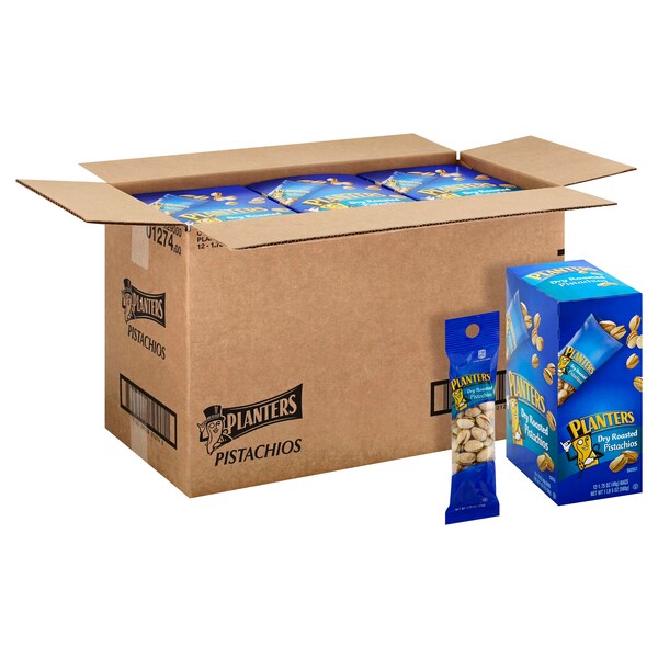Tubos de Pistaches Tostados al Seco Planters 1.75 oz., Paquete de 108 unidades - 10029000012742