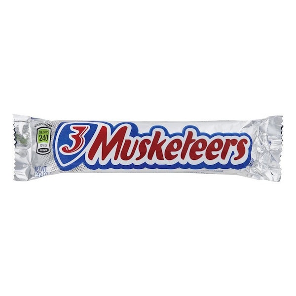 Snickers 3 Musketeers Barra de dulce de chocolate con leche de 1.92 oz - 255389