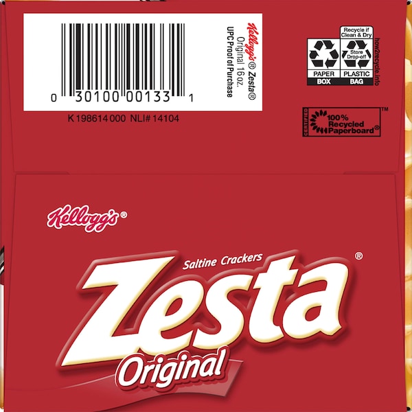 Keebler Keebler Zesta Original Galletas Soda de Sal 16 oz. Caja, PK12 - 3010000133