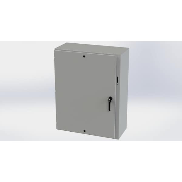 Saginaw Control & Engineering Carbon Steel Electrical Enclosures, 48 in H, 16 in D, 37.38 in W, NEMA 3R, 4, 12, 13, Hinged - SCE-48XEL3716LP