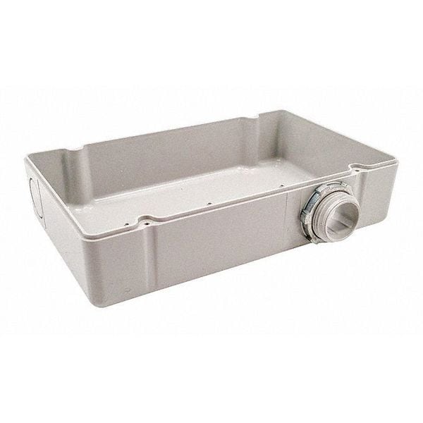 Functional Devices-Rib Plastic Electrical Enclosures, 4.28 in H, 2 in D, 7 in W, NEMA 1 - PE6000
