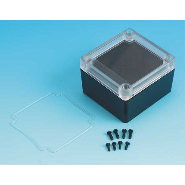 Box Enclosures Polycarbonate Electrical Enclosures, 3.3 in H, 2.2 in D, 3.1 in W, NEMA 4X - BEN-20PCBK