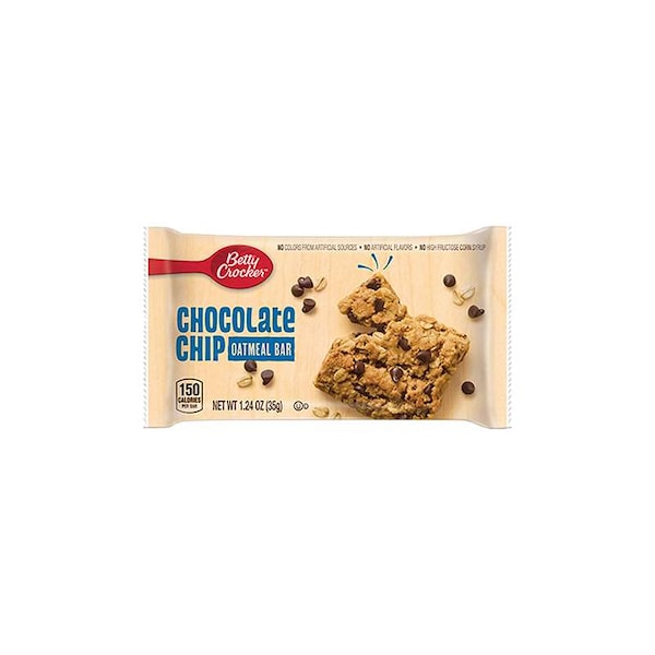 Barra de avena con chispas de chocolate envuelta individualmente Betty Crocker 1.24 oz., PK144 - 16000-45977