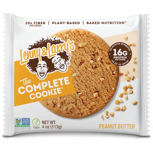 Galleta completa de mantequilla de cacahuate de Lenny & Larrys 4 oz., PK72 - 83463