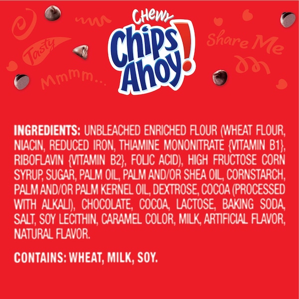 Chips Ahoy! Galletas de Chocolate con Chispas de Chocolate masticables de Nabisco Chips Ahoy 13 oz., Paquete de 12 - 03223