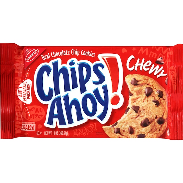 Chips Ahoy! Galletas de Chocolate con Chispas de Chocolate masticables de Nabisco Chips Ahoy 13 oz., Paquete de 12 - 03223