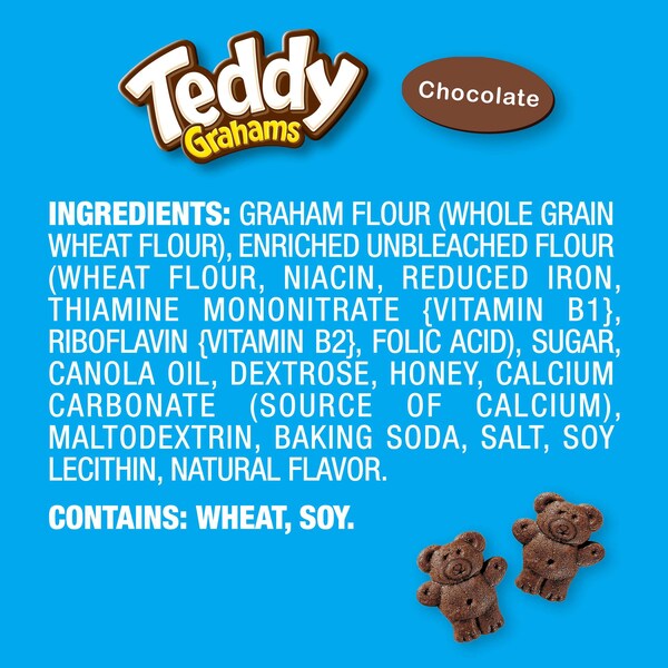 Galletas de Chocolate Teddy Grahams Nabisco Nabisco 10 oz., paquete de 6 - 04557