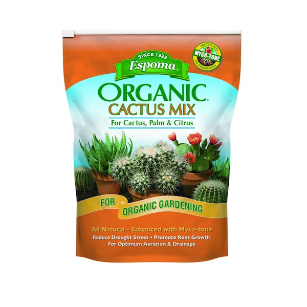 Mezcla para macetas Espoma Orgánica para Cactus, Cítricos y Palmas 4 qt - CA4