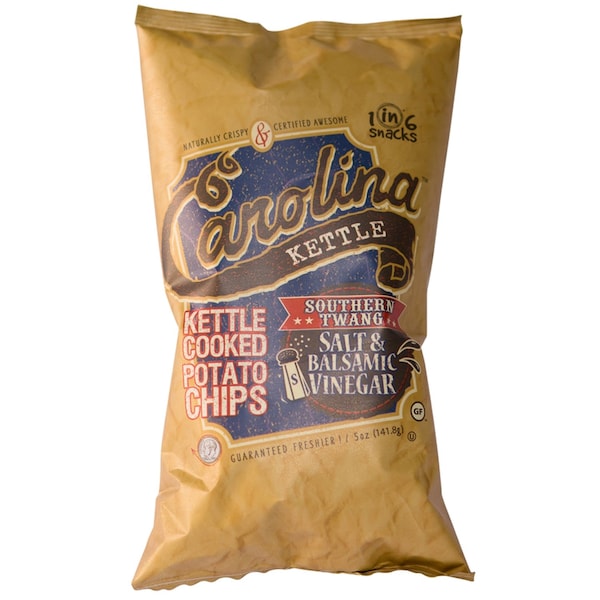 1 de cada 6 bocadillos Carolina Papas Fritas con Sal y Vinagre Balsámico en bolsa de 5 oz - 10635