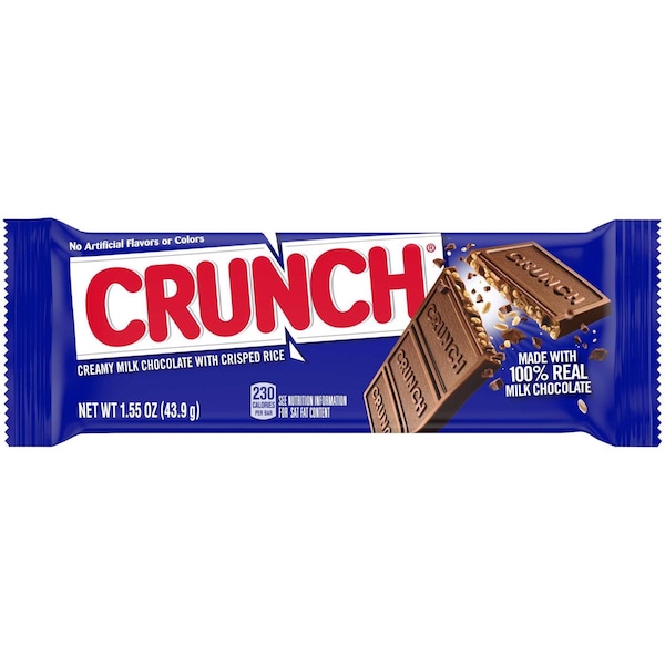 Barra de dulce Nestle Crunch de Chocolate con Leche y Arroz Inflado de 1.55 oz - 718920