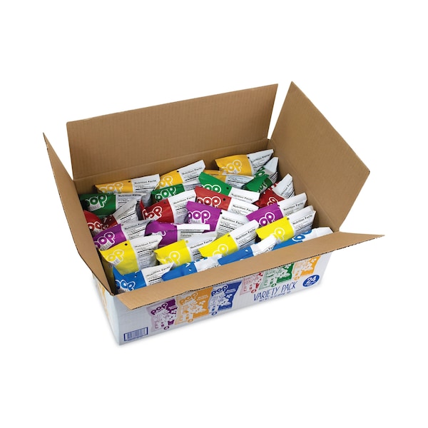 Poptime Paquete Variado de Palomitas de Maíz Cocidas en Cacerola, Sabores Variados, Bolsa de 1 oz, PK24, 24PK - 628