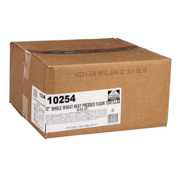 Mission Foods Envolturas de Trigo Integral de 12", Paquete de 72 - 10254