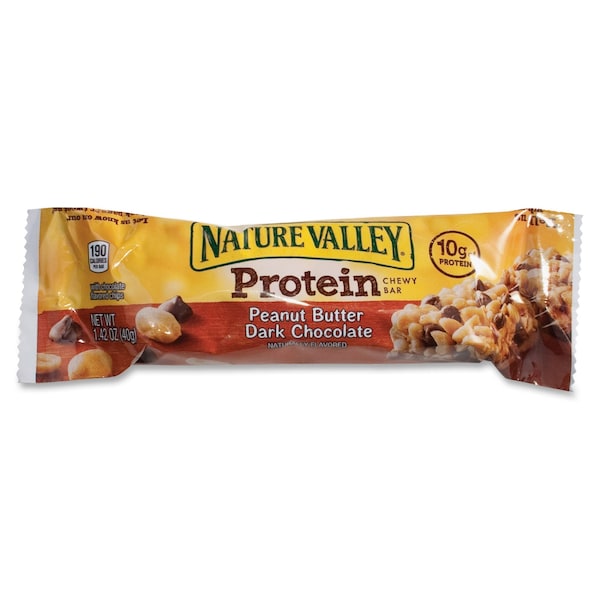 Barra de proteína Nature Valley de cacahuate/chocolate oscuro, 16 piezas - SN31849