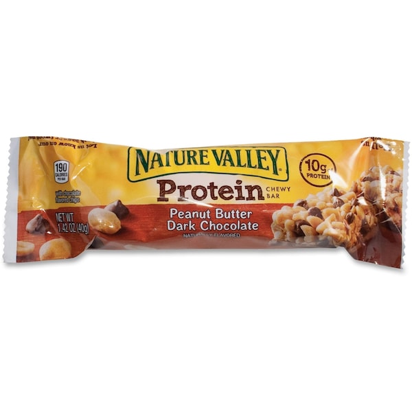 Barra de proteína Nature Valley de cacahuate/chocolate oscuro, 16 piezas - SN31849
