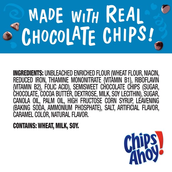 Nabisco Galletas Chips Ahoy Originales con Chispas de Chocolate 13 oz., Pq12 - 03219
