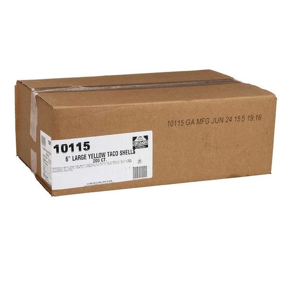 Mission Foods 6" Conchas para Tacos Amarillos Grandes, Paquete de 200 - 10115