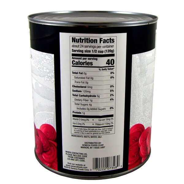 Ensalada de remolacha en rodajas Hart Hart de 104 oz., paquete de 6 - F007022207348