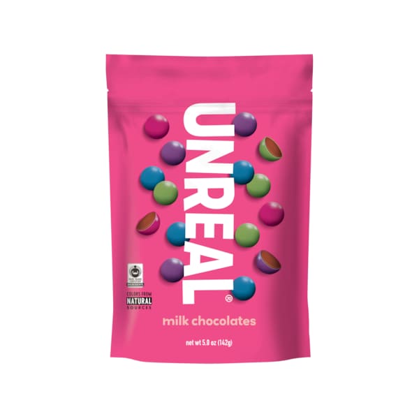 Bolsa de 5 oz. de chocolates de leche recubiertos de caramelo Unreal Candy, paquete de 6 - 220