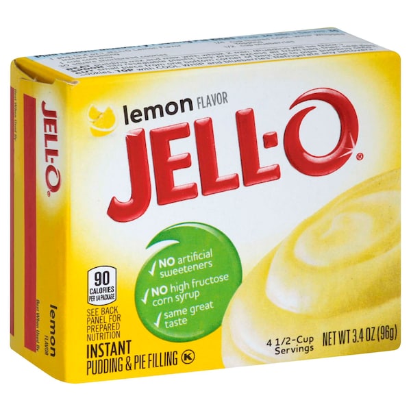 Pudding de Limón Instantáneo Jell-O 3.4 oz., Paquete de 24 - 10043000204402