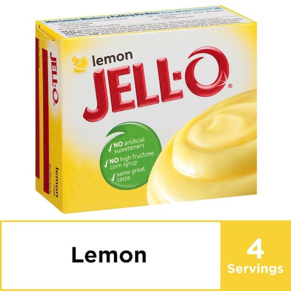 Pudding de Limón Instantáneo Jell-O 3.4 oz., Paquete de 24 - 10043000204402